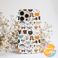 Cute Dog and Cat Phone Case, Pet Lover iPhone Case with Puppy & Kitten Pattern, Aesthetic Animal 2 in 1 Phone Cover, Pet Lovers Collection