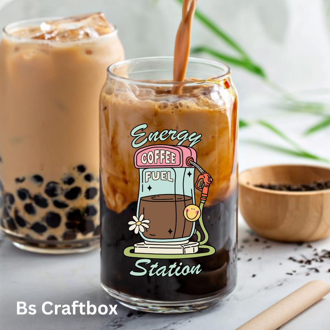 Energy Coffee Station Glass Cup