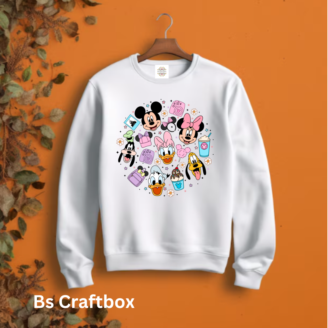 Disney faces Sweatshirt