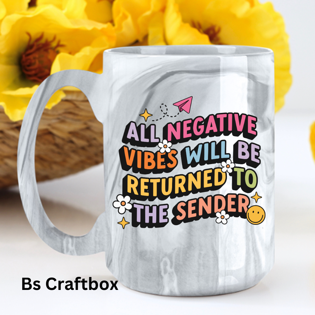 Negative vibes will be returned Mug