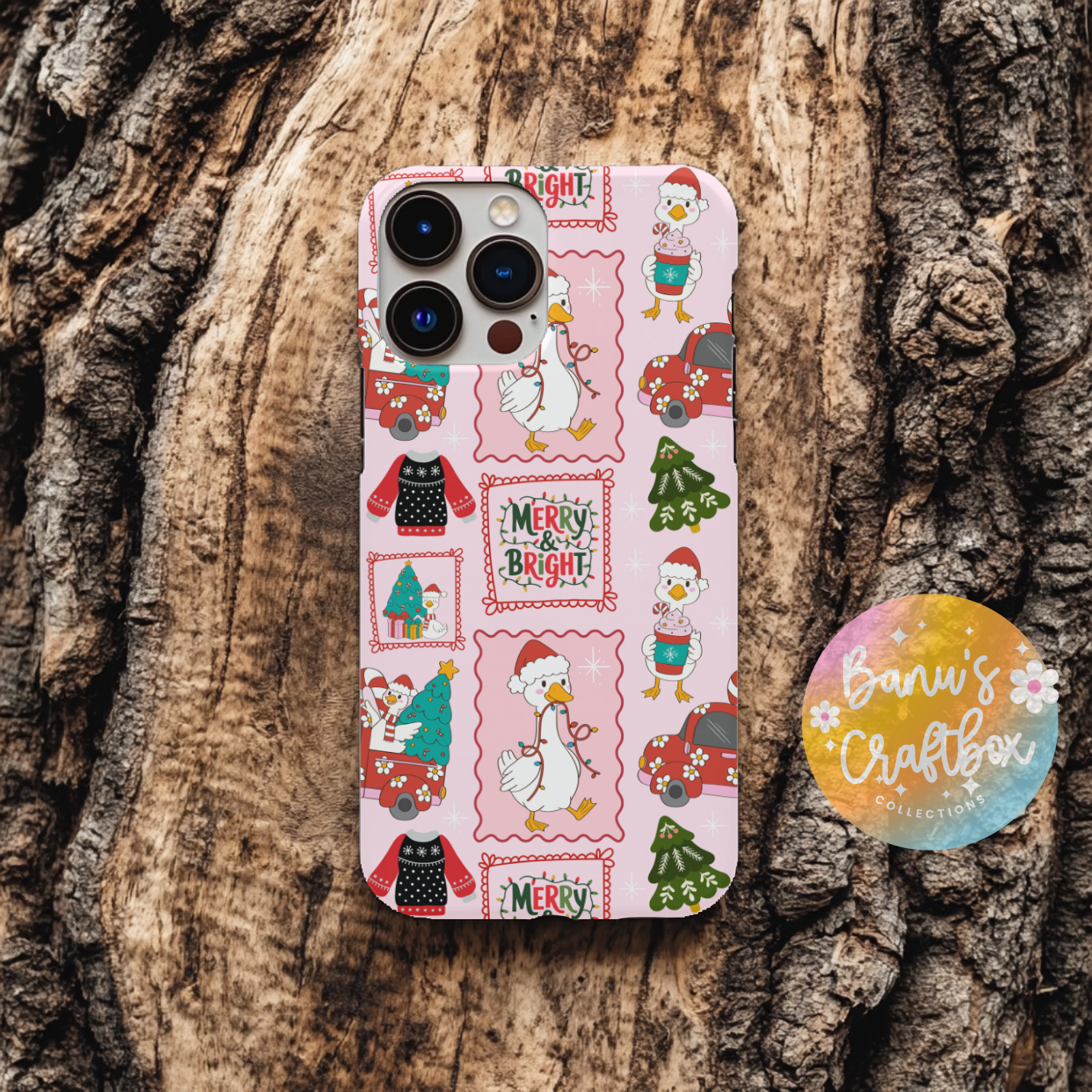 Silly Goose Christmas lights 2 in 1 Phonecase