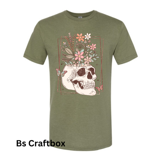 Skull floral T-Shirt