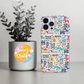 Funny Dog Lover Phone Case, Cute Dog Quote iPhone Case, Colorful Puppy Pattern 2 in 1 Phone Cover, Pet Parent Gift, Pet Lovers Collection